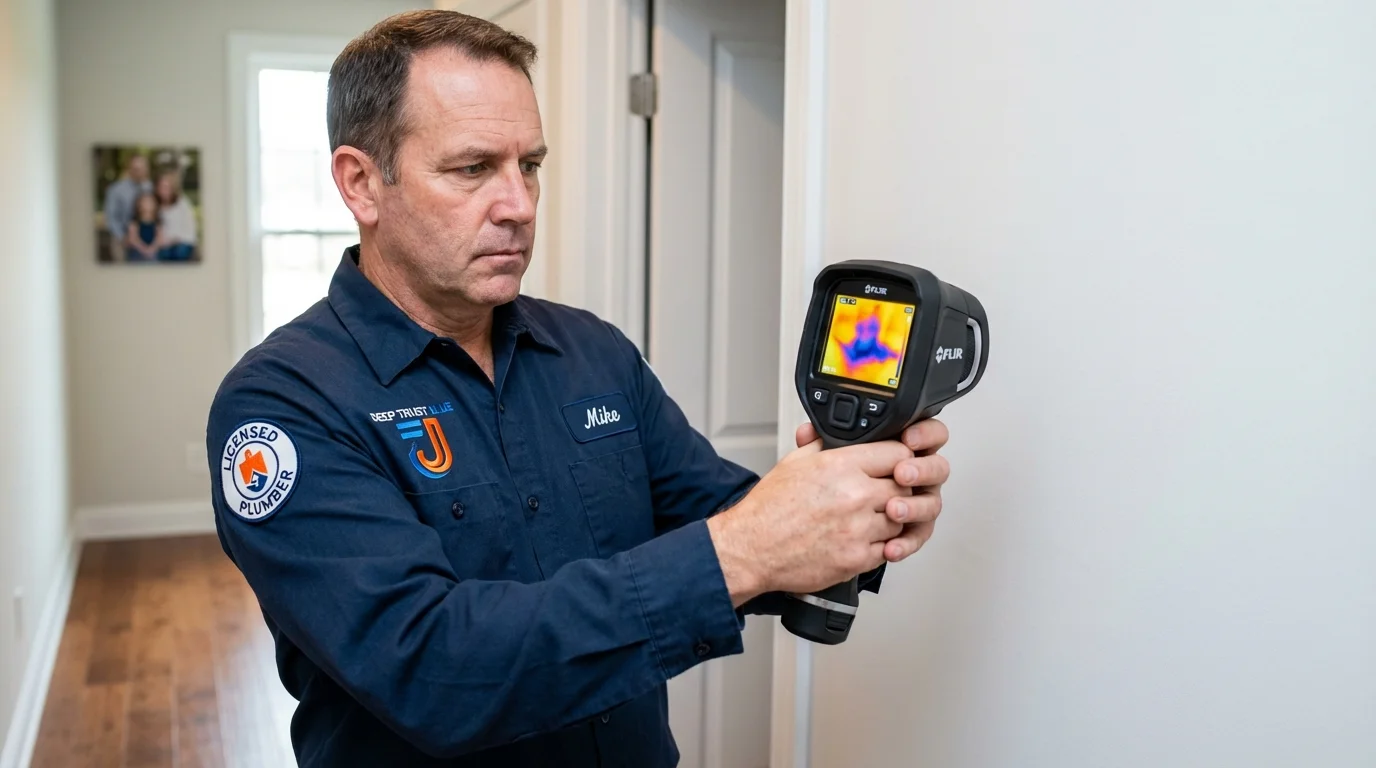 Thermal imaging leak detection by Johns Plumbing LLC in Crown Point